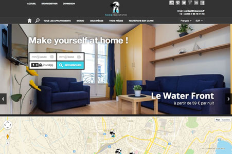 Création site internet Nice Rent – Location appartement Nice