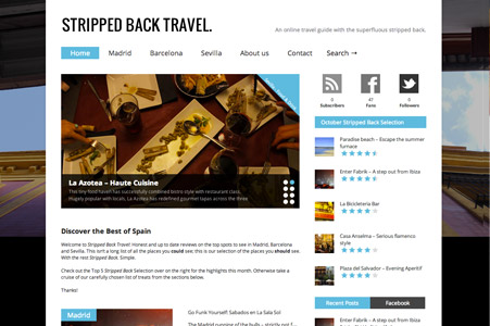 Creation site internet Stripped Back Travel