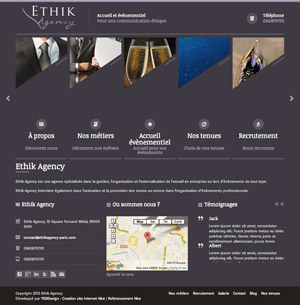 Creation site internet Ethik Agency