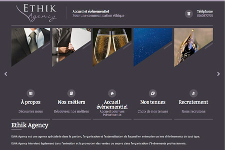 Creation site internet ETHIK Agency – Paris