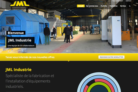 Création site internet JML Industrie