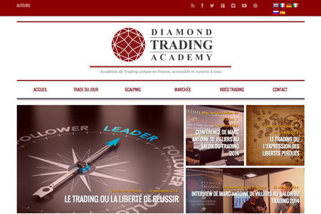 Création blog Diamond Trading Academy – Formation Trading