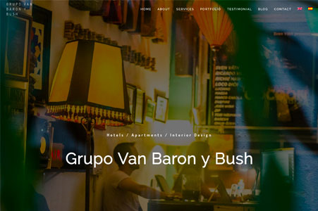 Création site internet Grupo Van Baron y Bush