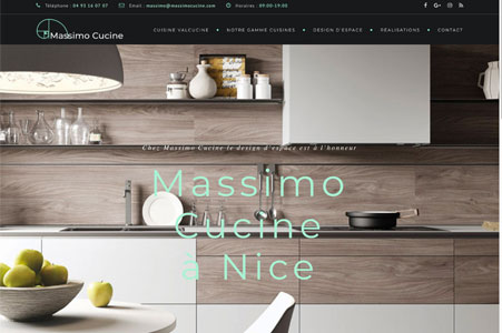 Agence creation site internet Nice - Création site internet Massimo Cucine - Cuisiniste Nice