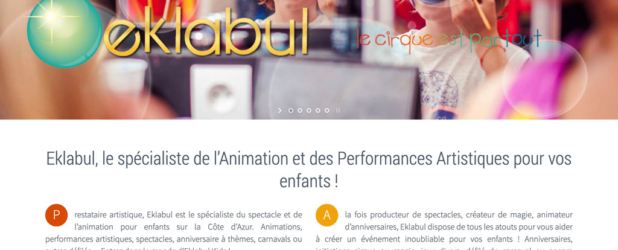 Création site internet Eklabul Kids – Anniversaire enfant