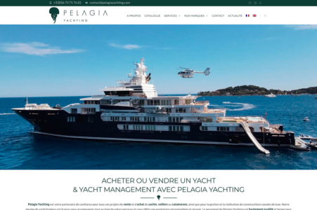 Création site internet Pelagia Yachting | Yachts à vendre